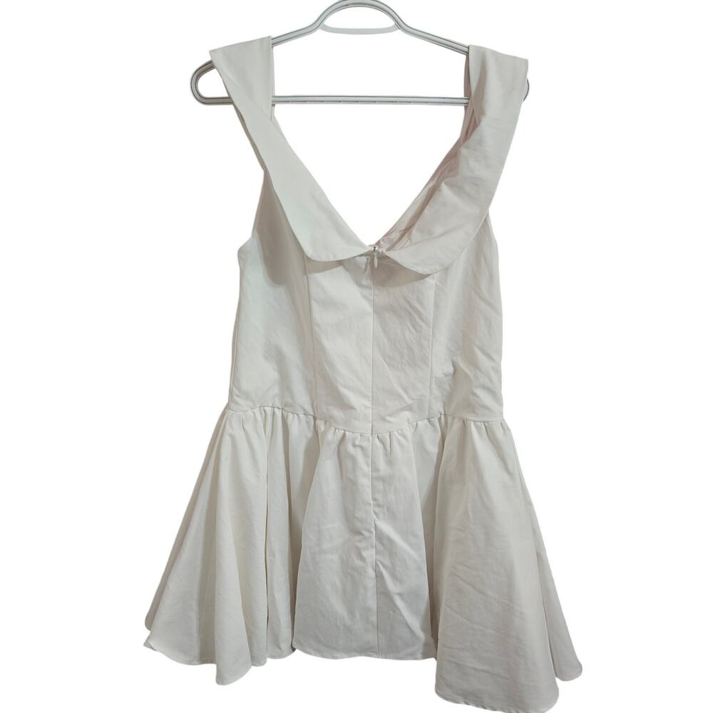 Princess Polly Streetlights Off Shoulder Mini Dress White Size 10 - Picture 4 of 4